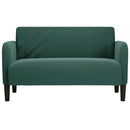 vidaXL sötétzöld bársony loveseat kanapé 109 cm