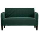 vidaXL sötétzöld bársony loveseat kanapé 109 cm