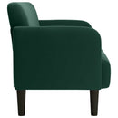 vidaXL sötétzöld bársony loveseat kanapé 109 cm