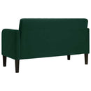 vidaXL sötétzöld bársony loveseat kanapé 109 cm