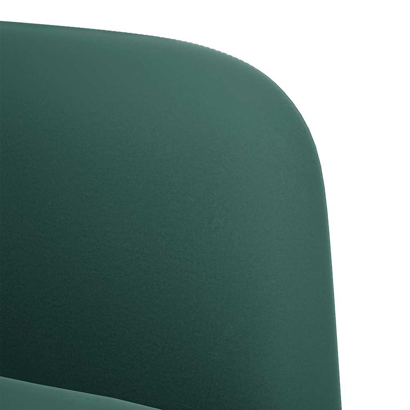 vidaXL sötétzöld bársony loveseat kanapé 109 cm