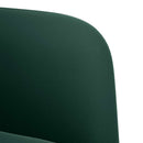 vidaXL sötétzöld bársony loveseat kanapé 109 cm