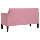 vidaXL rózsaszín bársony loveseat kanapé 109 cm