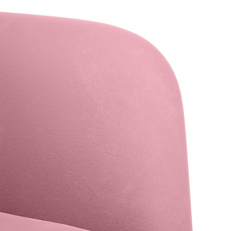 vidaXL rózsaszín bársony loveseat kanapé 109 cm
