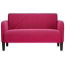vidaXL bordó bársony loveseat kanapé 109 cm