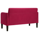 vidaXL bordó bársony loveseat kanapé 109 cm