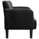 vidaXL fekete bársony loveseat kanapé 109 cm