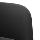 vidaXL fekete bársony loveseat kanapé 109 cm