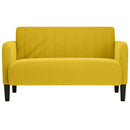 vidaXL sárga bársony loveseat kanapé 109 cm