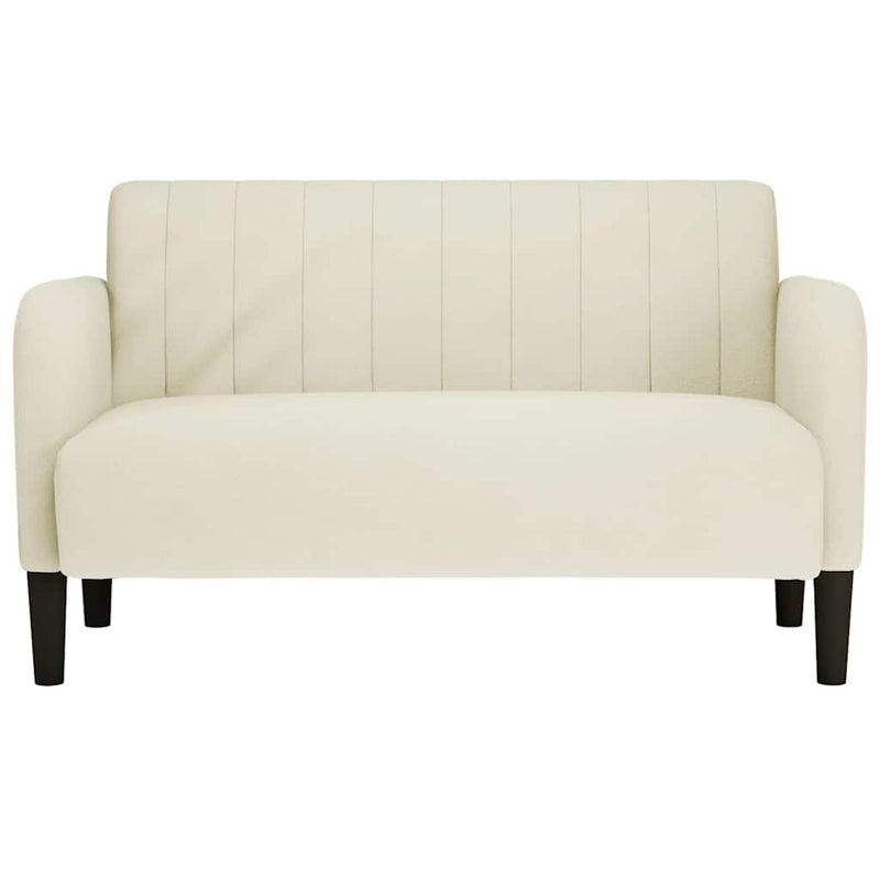 vidaXL krém bársony loveseat kanapé 109 cm