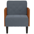 vidaXL sötétszürke bársony kanapészék karfás szék 55 cm