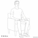 vidaXL fekete bársony kanapészék karfás szék 55 cm