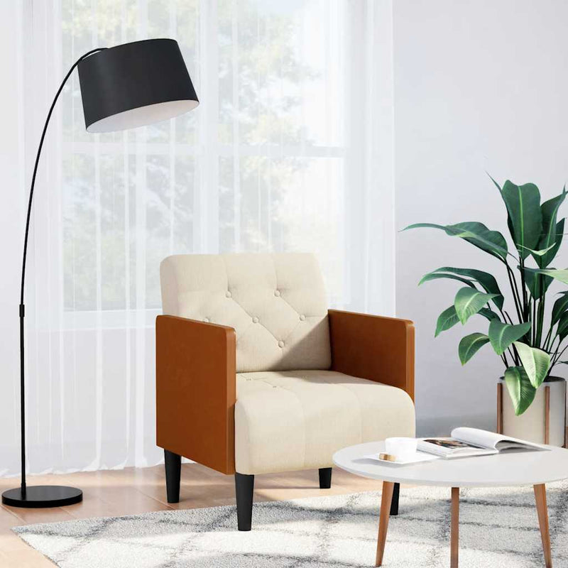 vidaXL vászon kanapészék karfával 55 cm