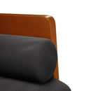 vidaXL fekete bársony loveseat kanapé párnákkal 110 cm