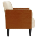 vidaXL vászonból loveseat kanapé párnákkal 110 cm