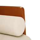 vidaXL vászonból loveseat kanapé párnákkal 110 cm