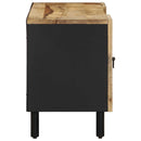 vidaXL fekete tömör nyers mangófa TV-szekrény 105 x 33,5 x 46 cm