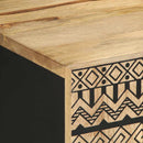 vidaXL fekete tömör nyers mangófa TV-szekrény 105 x 33,5 x 46 cm