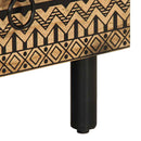 vidaXL fekete tömör nyers mangófa TV-szekrény 70 x 33,5 x 46 cm