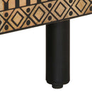 vidaXL fekete tömör nyers mangófa TV-szekrény 80 x 33,5 x 46 cm