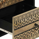 vidaXL tömör nyers mangófa tálalószekrény 40 x 33,5 x 75 cm