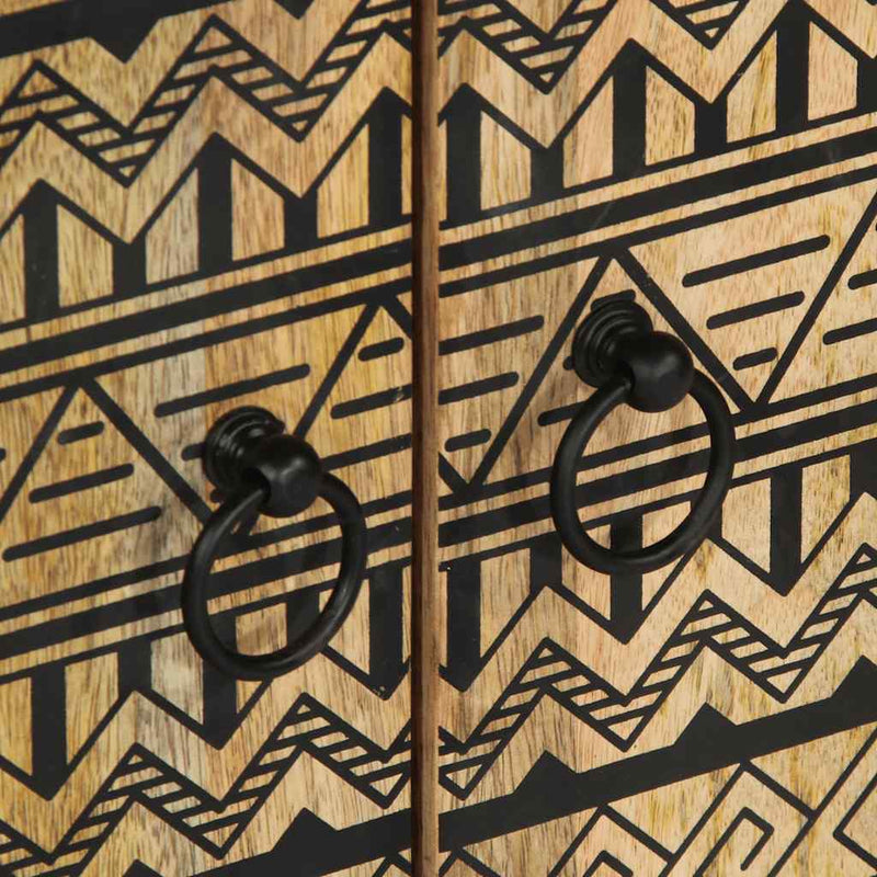 vidaXL tömör nyers mangófa tálalószekrény 60 x 33,5 x 75 cm