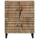 vidaXL tömör nyers mangófa tálalószekrény 60 x 33,5 x 75 cm