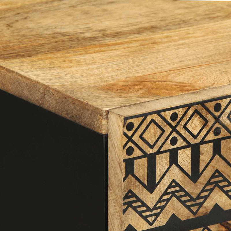 vidaXL tömör nyers mangófa tálalószekrény 60 x 33,5 x 75 cm