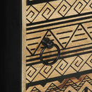 vidaXL tömör nyers mangófa tálalószekrény 80 x 33,5 x 75 cm