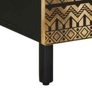 vidaXL tömör nyers mangófa tálalószekrény 90 x 33,5 x 75 cm