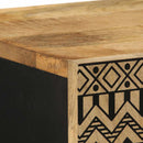 vidaXL tömör nyers mangófa tálalószekrény 40 x 33,5 x 110 cm