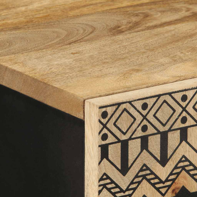 vidaXL tömör nyers mangófa tálalószekrény 60 x 33,5 x 100 cm