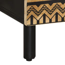 vidaXL tömör nyers mangófa tálalószekrény 60 x 33,5 x 100 cm