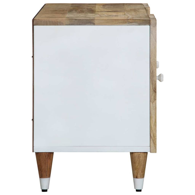 vidaXL tömör mangófa TV-szekrény 105x33,5x46 cm