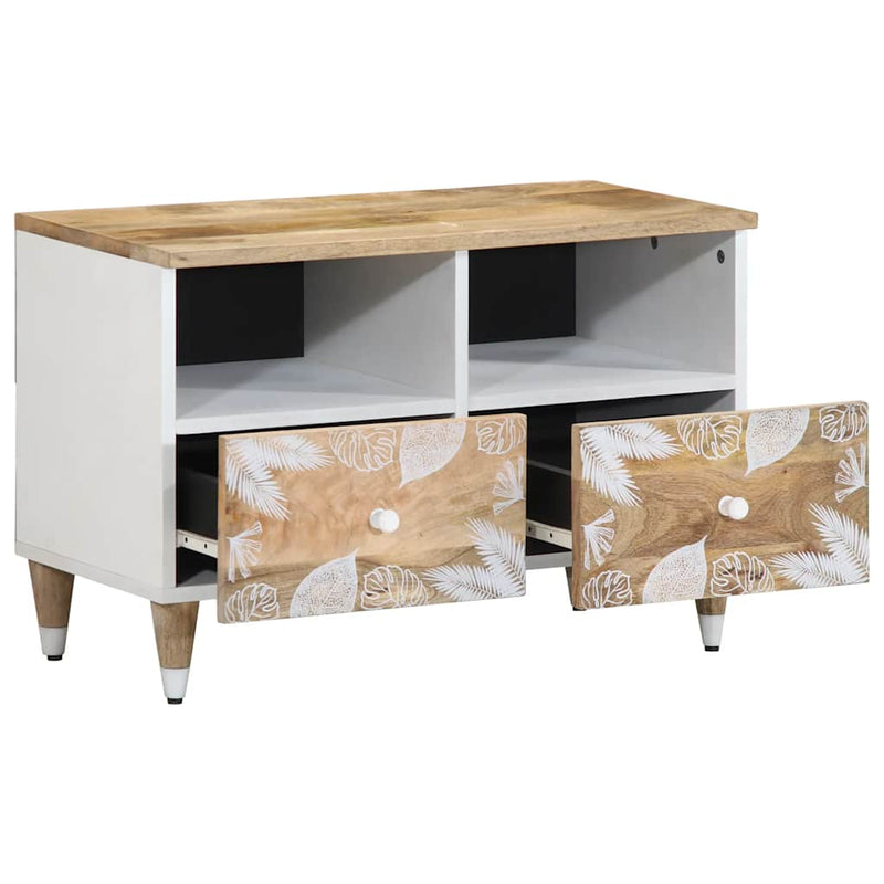 vidaXL tömör mangófa TV-szekrény70x33,5x46 cm