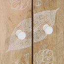 vidaXL tömör mangófa tálalószekrény 60 x 33,5 x 75 cm