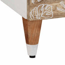 vidaXL 2 db tömör mangófa éjjeliszekrény 40 x 33 x 46 cm