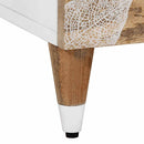 vidaXL tömör mangófa éjjeliszekrény 50 x 33 x 60 cm