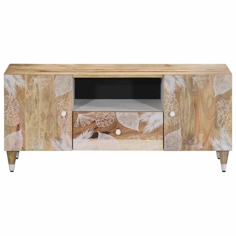 vidaXL tömör mangófa TV-szekrény 105x33,5x46 cm