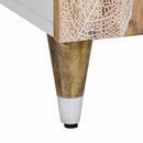 vidaXL tömör mangófa TV-szekrény 105x33,5x46 cm