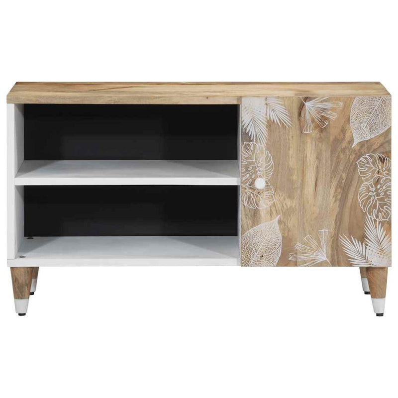 vidaXL tömör mangófa TV-szekrény 80x31,5x46 cm