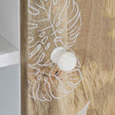 vidaXL tömör mangófa TV-szekrény 80x31,5x46 cm