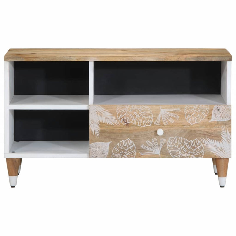 vidaXL tömör mangófa TV-szekrény80x33,5x46 cm