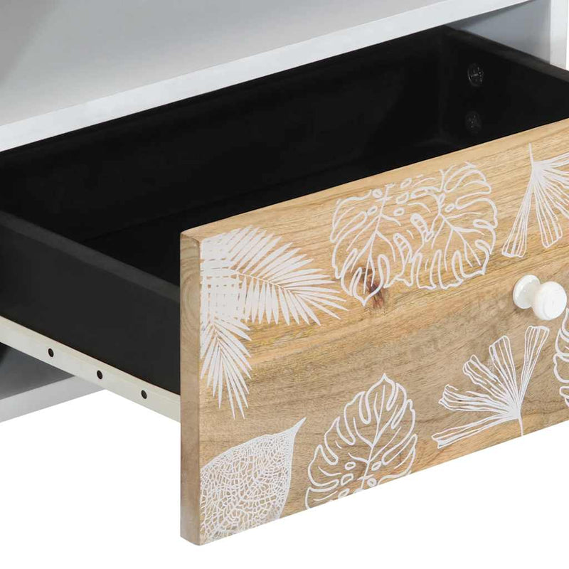 vidaXL tömör mangófa TV-szekrény80x33,5x46 cm