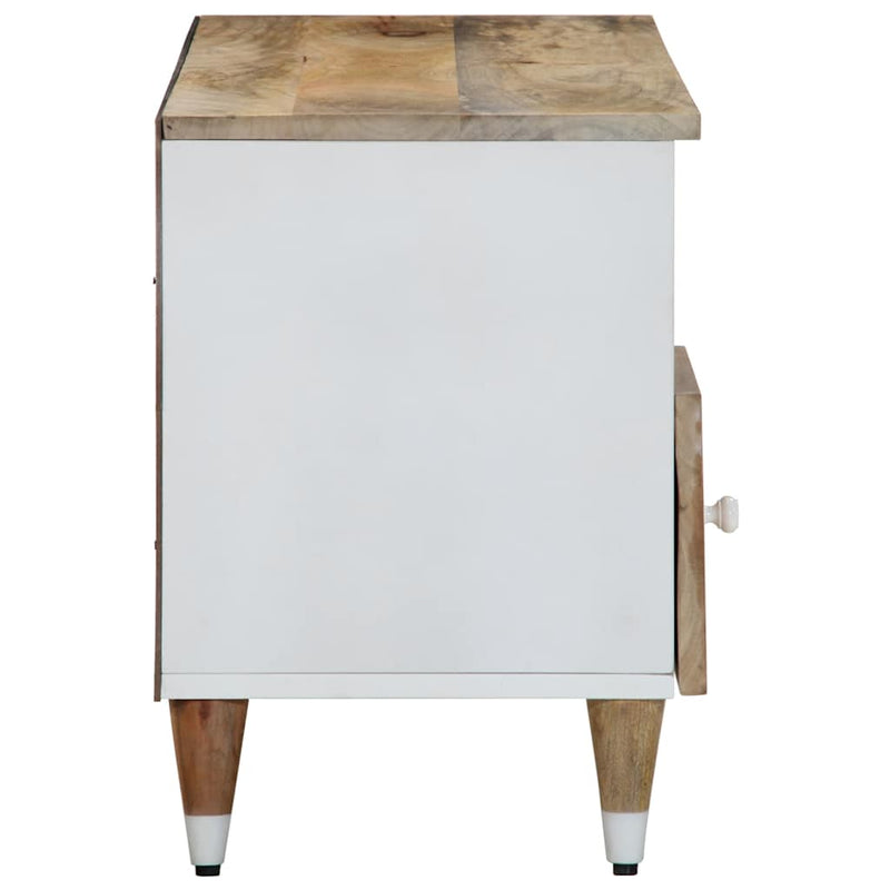 vidaXL tömör mangófa TV-szekrény100x33,5x46 cm