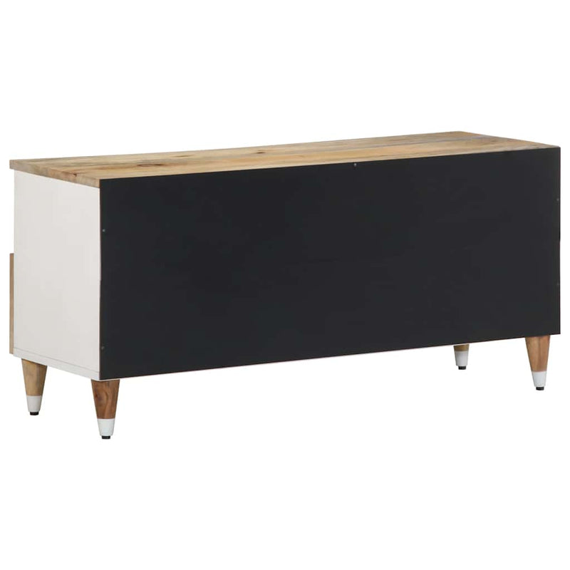 vidaXL tömör mangófa TV-szekrény100x33,5x46 cm