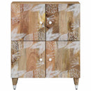 vidaXL tömör mangófa tálalószekrény 60 x 33,5 x 75 cm