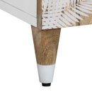 vidaXL tömör mangófa tálalószekrény 60 x 33,5 x 75 cm