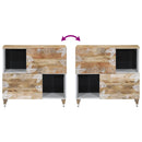 vidaXL tömör mangófa tálalószekrény 80x33,5x75 cm