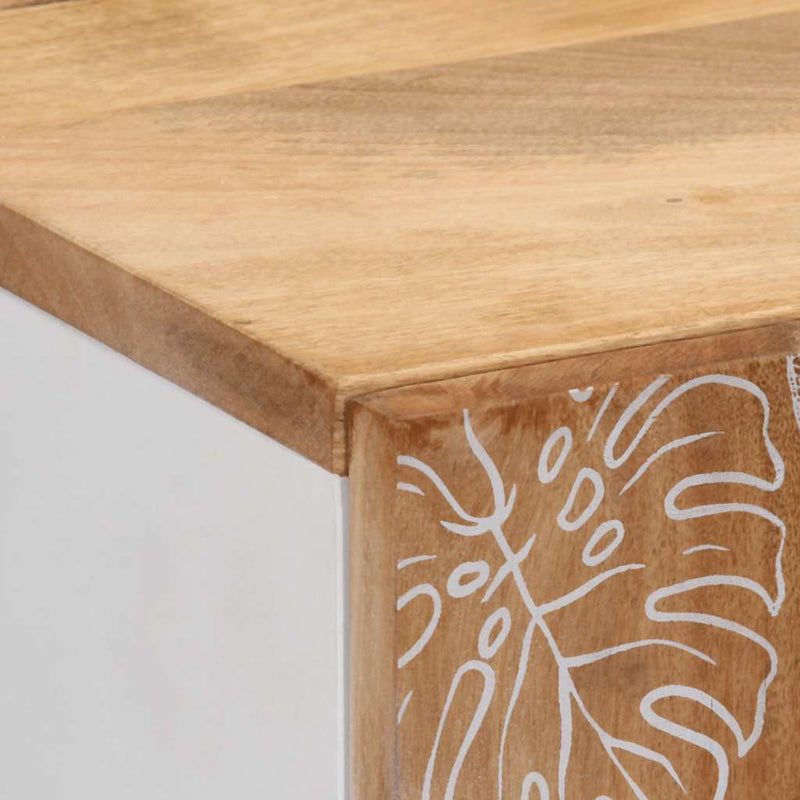 vidaXL tömör mangófa magasszekrény 60x33,5x100 cm